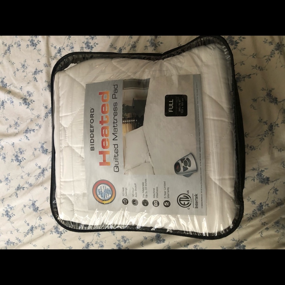 Quilted heated mattress pad FULL